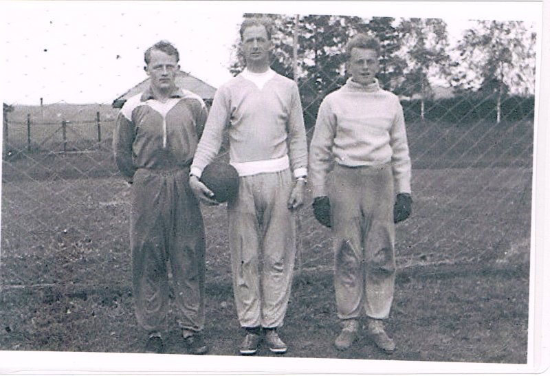 Einar Aas (t.v.) sammen med Reidar Skarbøvik og Oddvar Krogen i 1952.