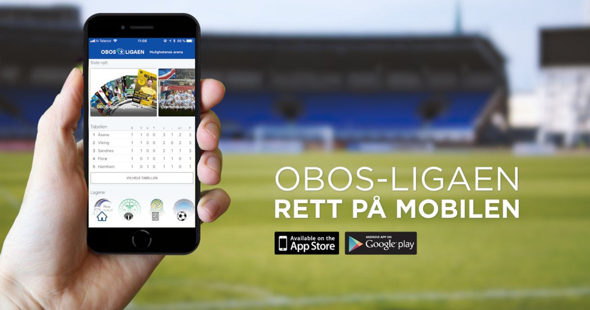 Egen app for OBOSligaen / Aalesund