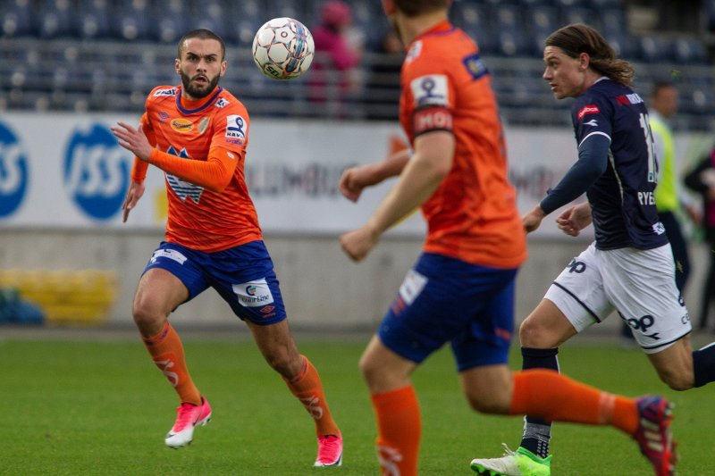 Valmir Berisha scoret mot Byåsen sist runde. Her i aksjon mot Viking FK: Foto: NTB Scanpix