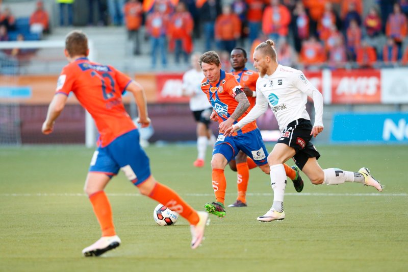 Fra 1-0 kampen mot Odd i 2016. Foto: NTB Scanpix