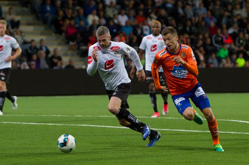 Fra 1-0 kampen i Sogndal tidligere i sesongen. Foto: NTB Scanpix