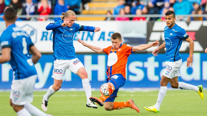 Vebjørn Hoff i aksjon på Aker Stadion i 2016. Foto: Marius Simensen