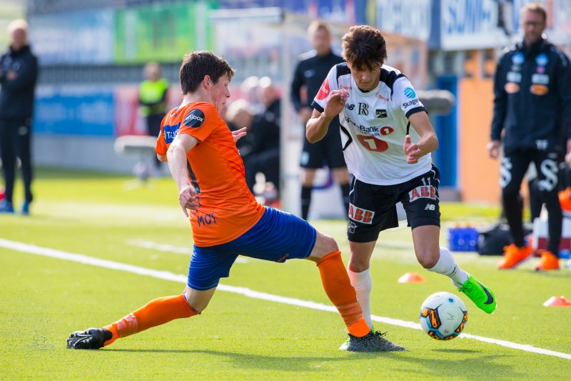 Sondre Fet i aksjon fra 5-1 seieren mot Odd i juni. Foto: NTB scanpix