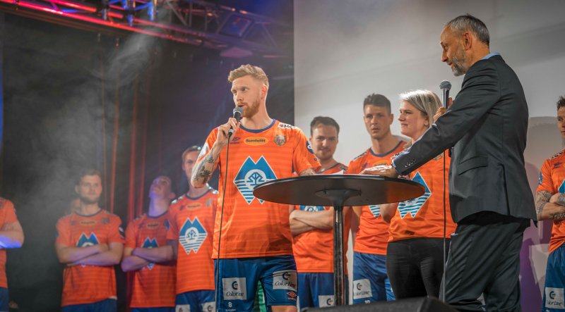 Fredrik Carlsen under Kick Off 2018. Foto: Geir Bjørndal Srisoi