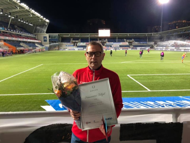 Sunnmøres Ildsjel 2020, Harald Møller. Foto: Sunnmøre Fotballkrets