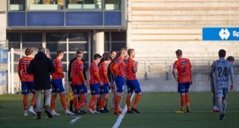 Aalesund tapte 0-1 mot Bodø/Glimt i en treningskamp på Color Line Stadion før utbruddet av coronaviruset. Foto: Srdan Mudrinic.