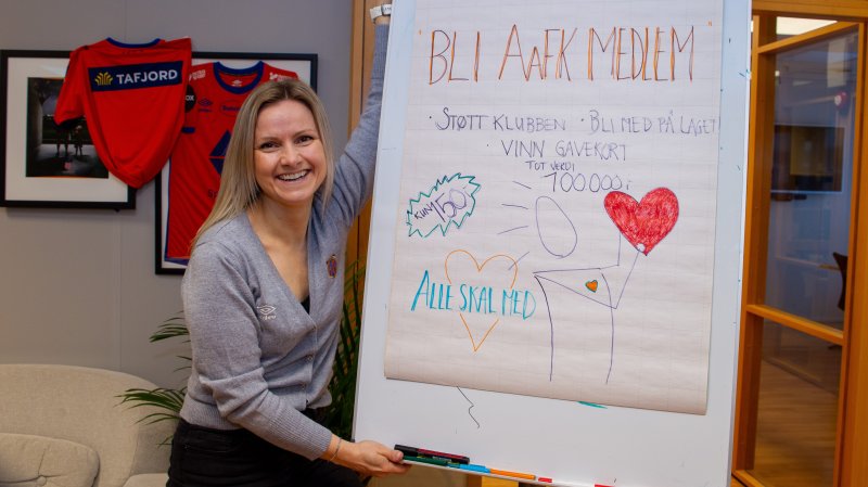 Kampanjeleder Sarah Isabella Aarøe håper på mange nye medlemmer!