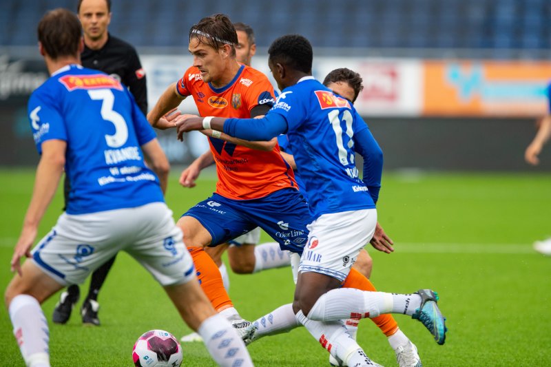 Fra 1-1-oppgjøret på Color Line Stadion tidligere i år. Foto: Srdan Mudrinic