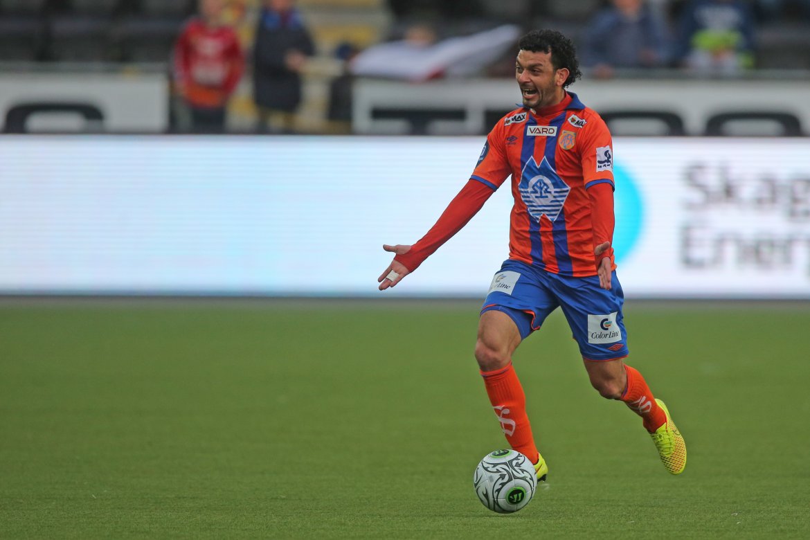 Michael Barrantes i Eliteseriekampen mot Odd på Skagerak Arena i 2015. Foto: Trond Reidar Teigen / NTB