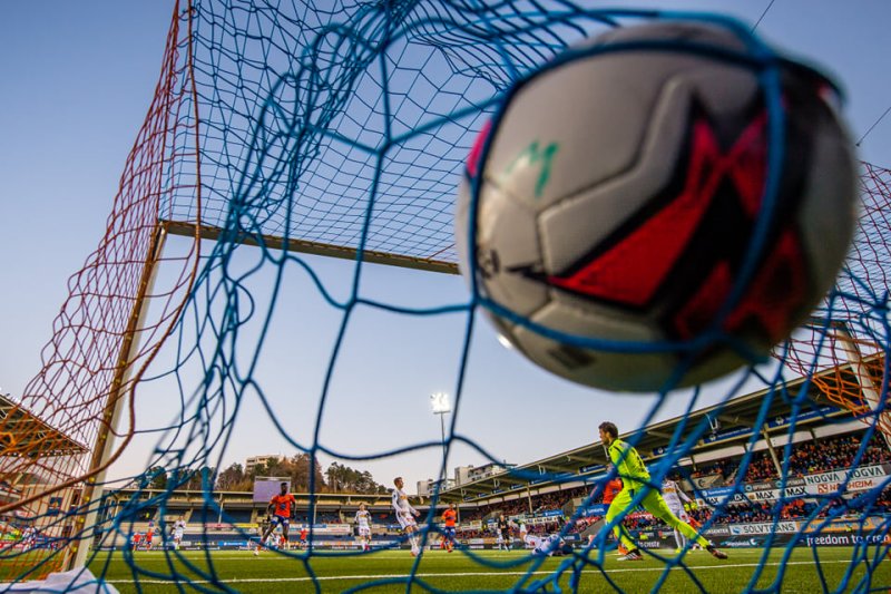 Det ble hele 67 nettkjenninger for våre gutter i årets OBOS-liga. Foto: Bildbyrån / Marius Simensen