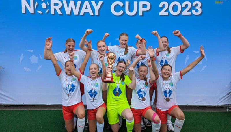 Hasundgot-laget som tok bronse i Norway Cup.