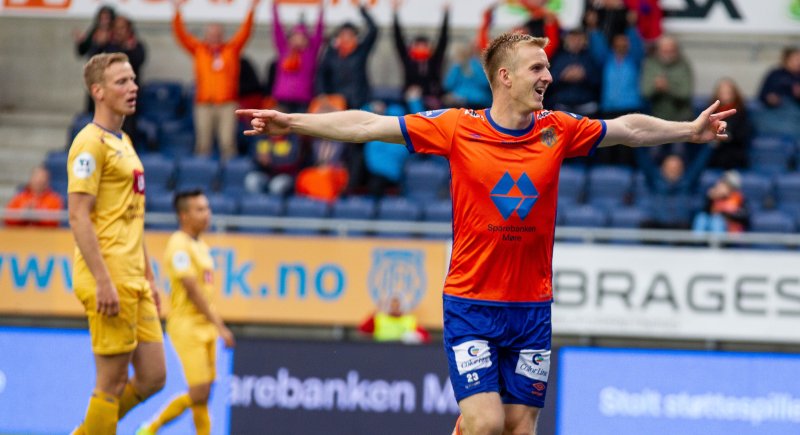 Torbjørn Agdestein stod for to av målene i 4-0-seieren sist vi møtte Jerv i 2019 på Color Line Stadion. Foto: Srdan Mudrinic