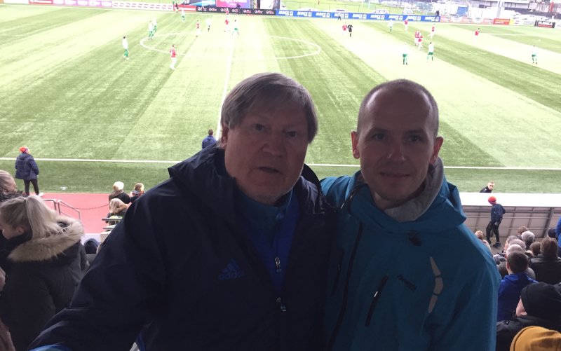 Bjørn Erik Melland setter pris på samarbeidet med Reidar Vågnes. Her fra et besøk på Island tidligere denne sesongen.