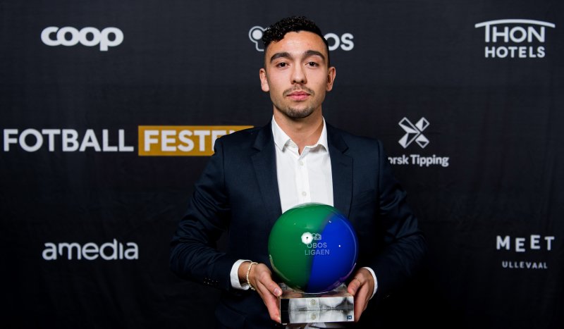 Niklas Fernando Nygaard Castro kåret til årets spiller i Obos-ligaeni 2019. Foto: Vegard Wivestad Grøtt / BILDBYRÅN