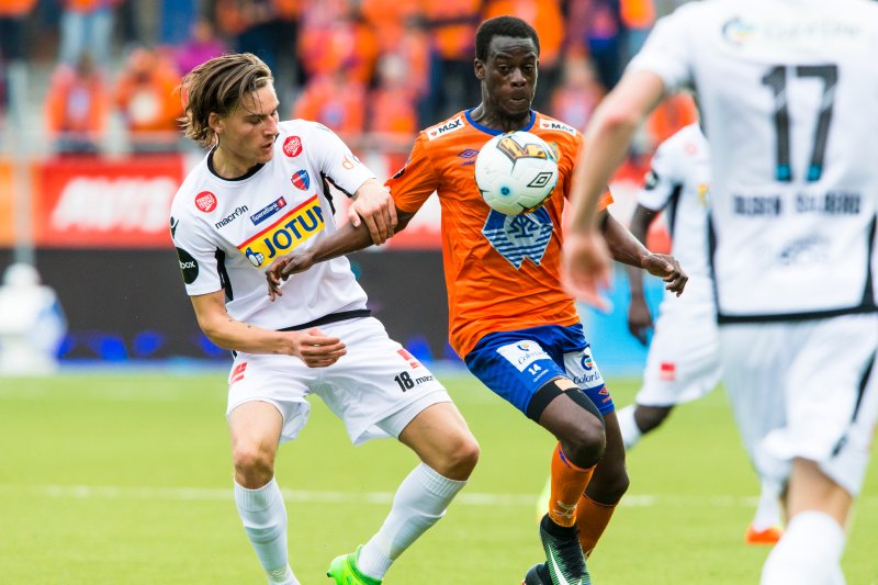 Gyasi i aksjon mot Sandefjord Fotball tidligere i sesongen. Foto: NTB Scanpix